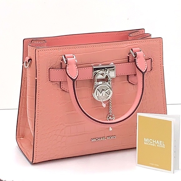 MICHAEL KORS
Hamilton Small Crocodile Embossed Faux
Leather Satchel
PRIMROSE - Picture 2 of 13